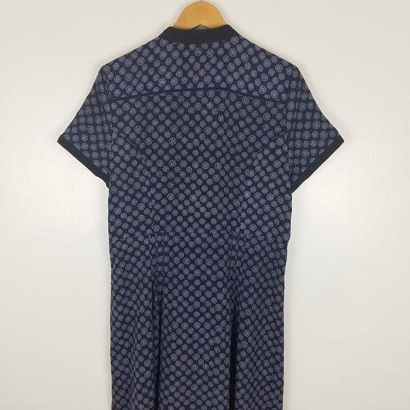 JASON Wu For Target Novelty Print Hidden Button Front Pleated Shirt Dress - Picture 7 of 11